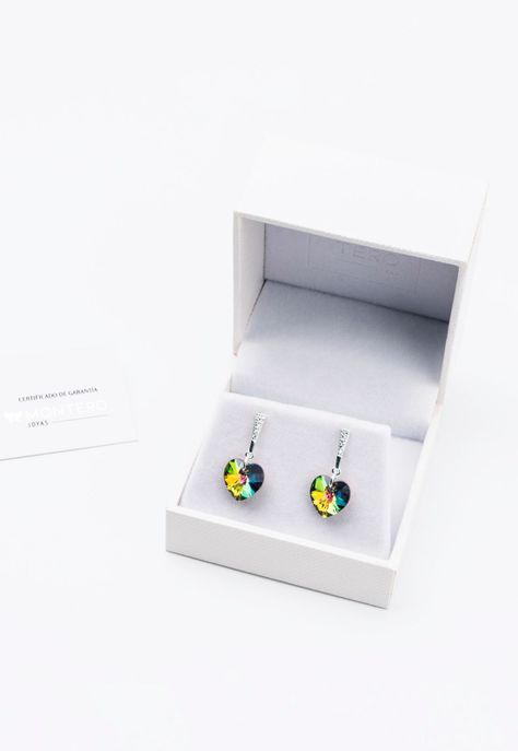 Aros Romance Cristales Genuinos Vitral Medium-2