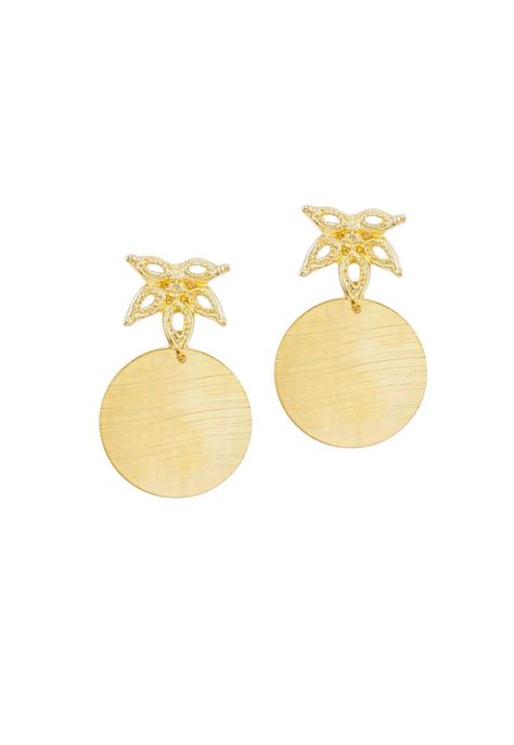 Aros Paulina Baño de Oro 24k-0