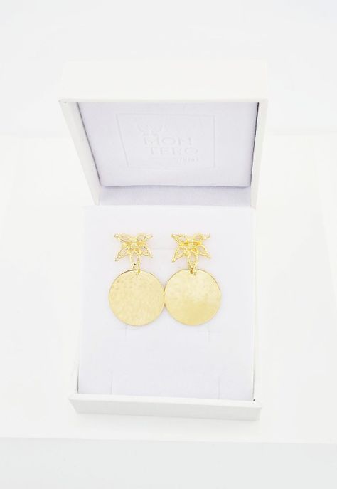 Aros Paulina Baño de Oro 24k-2
