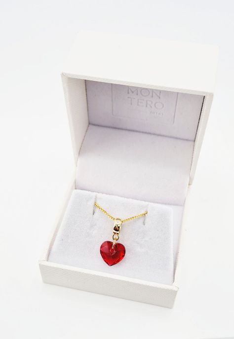 Collar Amor Gold Cristales Genuinos Aurora Boreal.-2