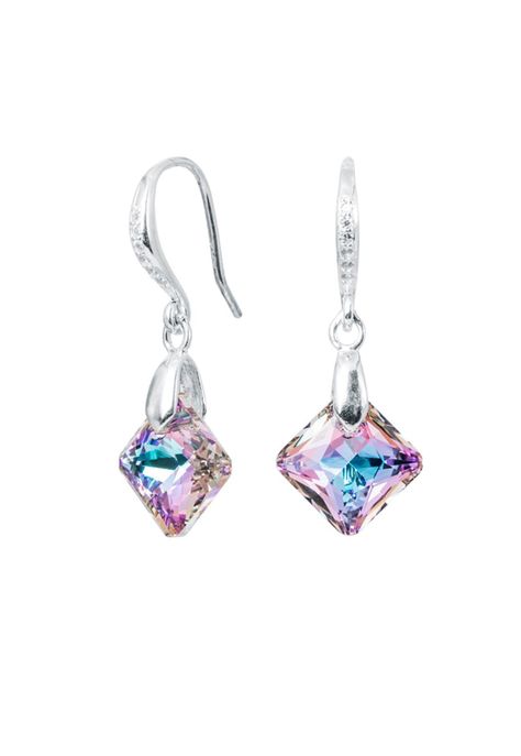 Aros Cristina Cristales Genuinos Vitral Light.-0