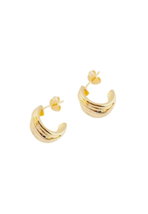 Aros Mariane Gold Baño de Oro 24k-0