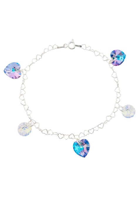 Pulsera Romance Plata italiana 925 Cristales Genuinos Vitral Light-0