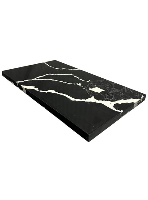 Tabla Aperitivo Cuarzo 40x23 cm. Negro Marquina-0