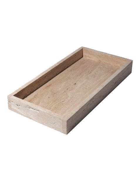 Bandeja Rectangular Mármol Travertino 40x21 cm - Bruno Mármol-2
