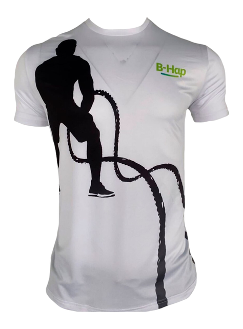 Polera Deportiva Hombre B-Hap Crossfit Blanca-0