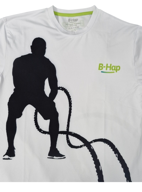 Polera Deportiva Hombre B-Hap Crossfit Blanca-1