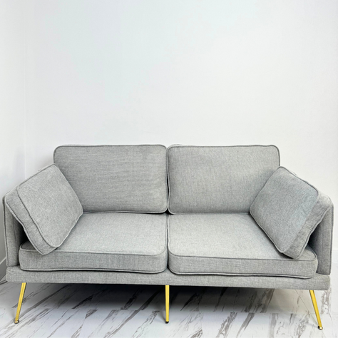 SOFA 2 CUERPOS 160x69x80 GRIS LINO-0