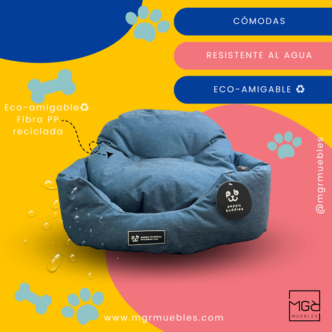 Cama para perro a prueba de agua-0