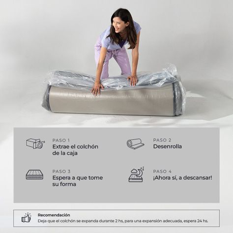 Colchón De Espuma Atma Smooth Top 1.5 Plaza 105X190 Cm-6