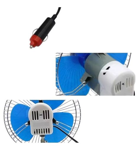 Ventilador Para Auto Ventilador Automovil 12v Oscilante-2