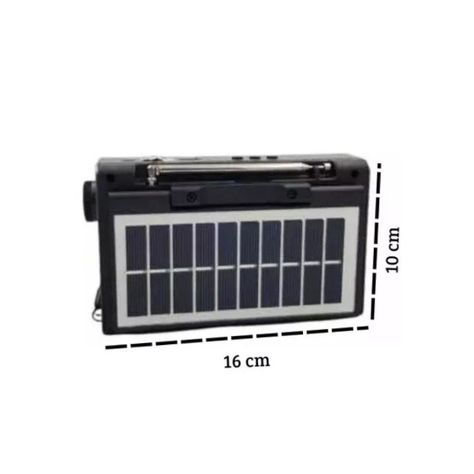 Radio Solar Bluetooth Usb Aux Fuente De Carga Cmik-151bt-4