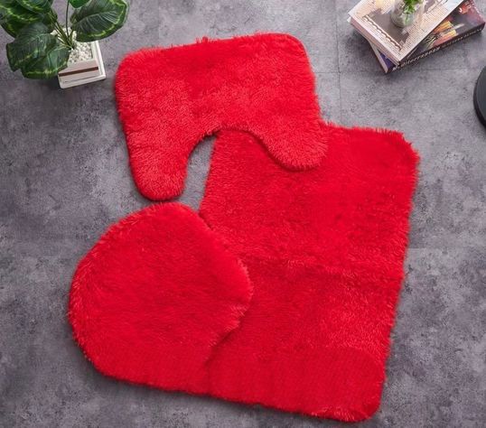 SET DE BAÑO PELUDO DE 3 PIEZAS-2