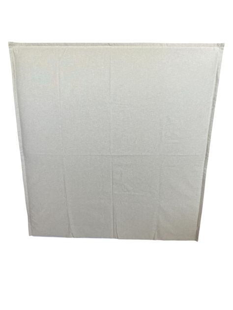 Respaldo de cama 2 plazas con funda desmontable lino color crema-0