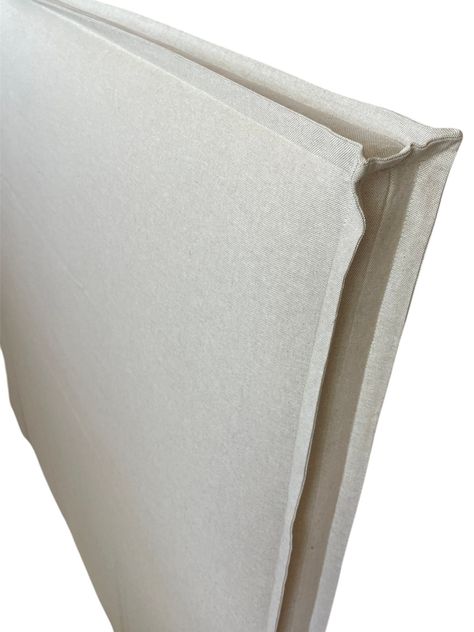 Respaldo de cama 2 plazas con funda desmontable lino color beige-1
