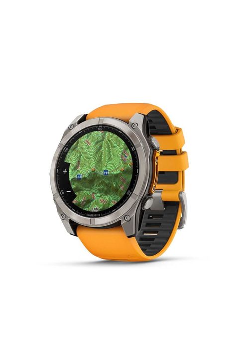 fenix 8 – 51mm, Sapphire, Titanium with orange-1