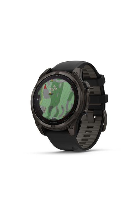 fenix 8 – 47mm Solar, Sapphire Titanio con correa de silicona negra-1