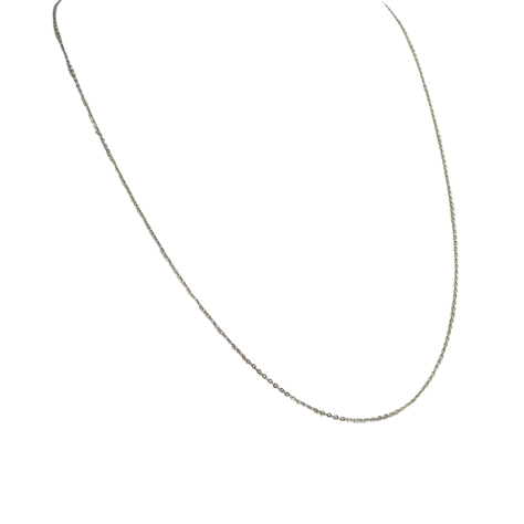 Cadena de oro blanco 50 cm-0