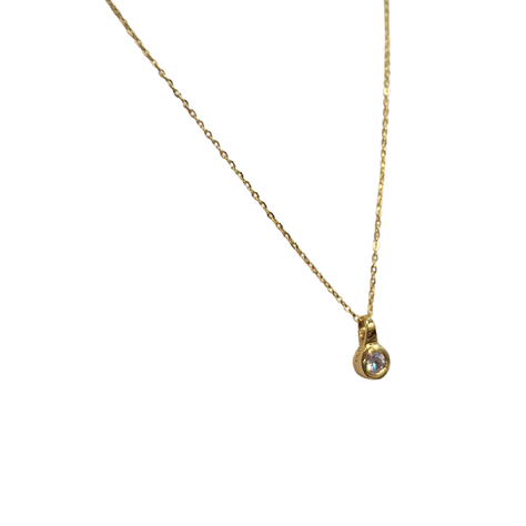 Collar punto de luz, oro amarillo italiano 18k.-0