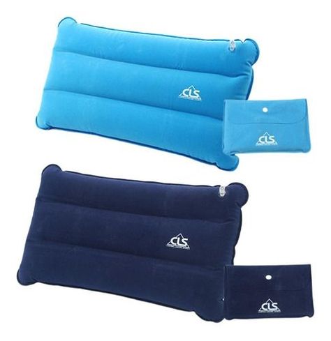 Almohada Inflable Ultra Ligera Portátil Camping Viajes-0
