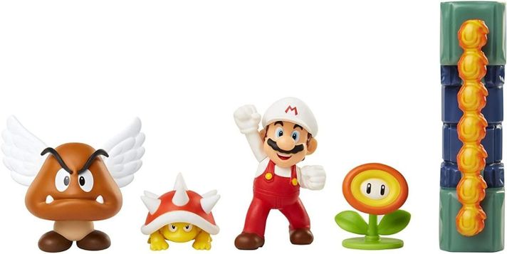 Nintendo Lava Castle Diorama Set Con Accesorios Super Mario-0