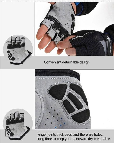Guante Corto Negro S030bk Rockbros Xl-1