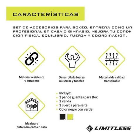 Set De Entrenamiento Para Boxeo Limitless-5