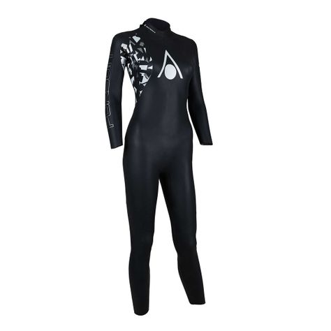 Traje De Agua Natacion Pursuit V3 Mujer Negro/bco talla L-2