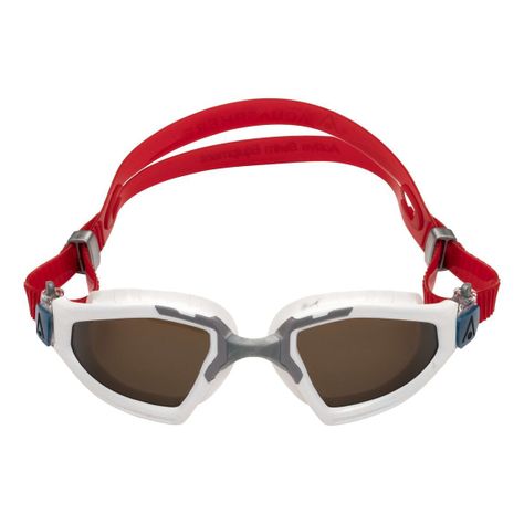 Lente De Natación Kayenne Pro Bco/gris Lente Polarizado Cafe-0