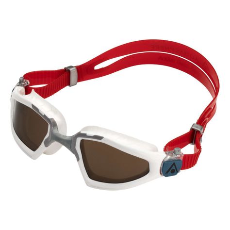 Lente De Natación Kayenne Pro Bco/gris Lente Polarizado Cafe-2