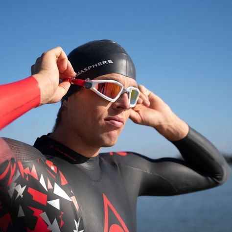 Lente De Natación Kayenne Pro Bco/gris Lente Polarizado Cafe-4