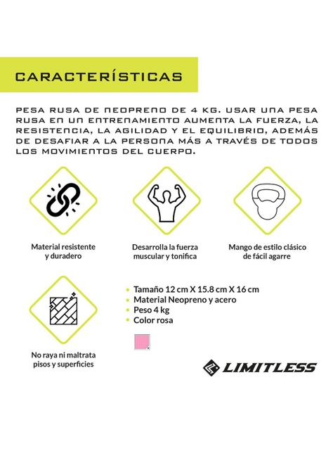 Pesa Rusa De Neopreno De 4 Kg Limitless-2
