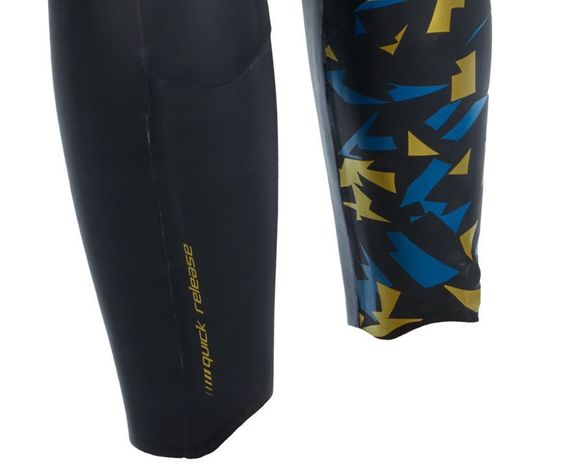 Traje De Agua Natacion Phantom V3 Hombre Negro/oro-6