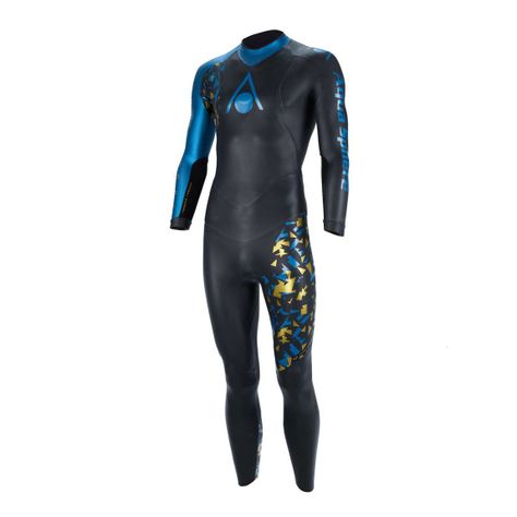 Traje De Agua Natacion Phantom V3 Hombre Negro/oro-0