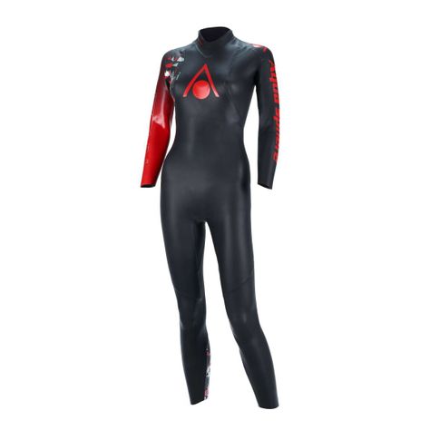 Traje De Agua Natacion Racer V3 Mujer Negro/rojo-0