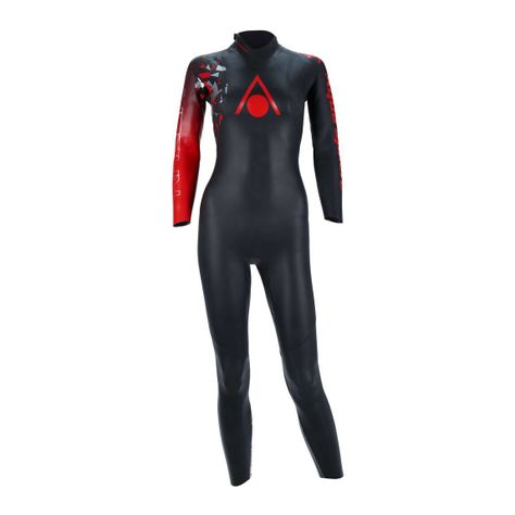 Traje De Agua Natacion Racer V3 Mujer Negro/rojo-1