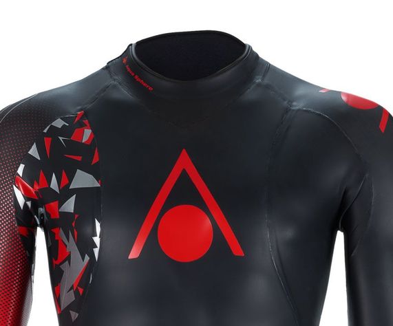 Traje De Agua Natacion Racer V3 Mujer Negro/rojo-4