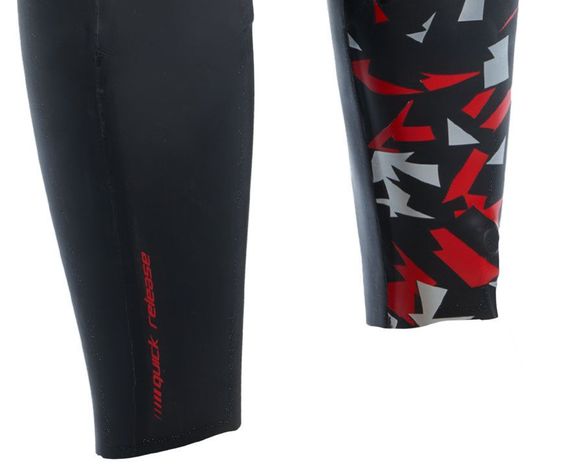Traje De Agua Natacion Racer V3 Mujer Negro/rojo-5