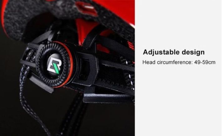 Casco C/luz Carga Usb Rockbros Zn1001-w-3