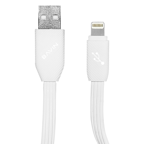 Cable de Carga Rápida 100 Cms. de Largo USB a Lightning / Bavin Modelo CB-026-1