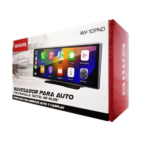Radio - Pantalla Táctil de Navegación HD 10.25" (Pulgadas) para Auto / Aiwa Modelo AW-10PND-4