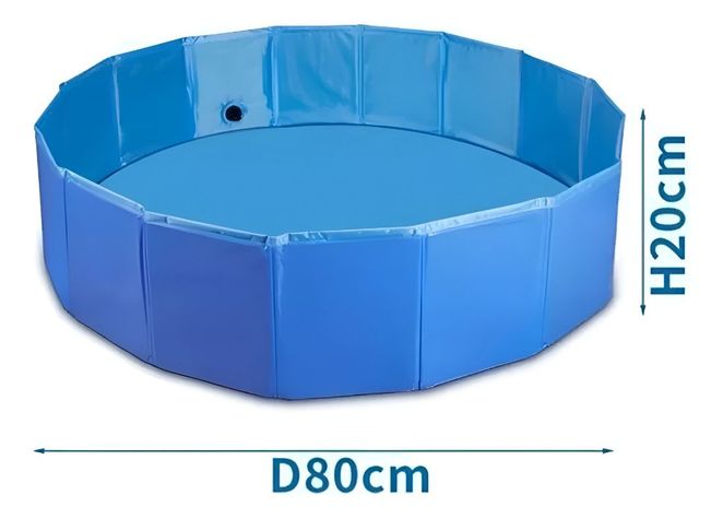 Piscina Pileta Plegable Para Mascotas Y Niños 80x20cm Jhn-8