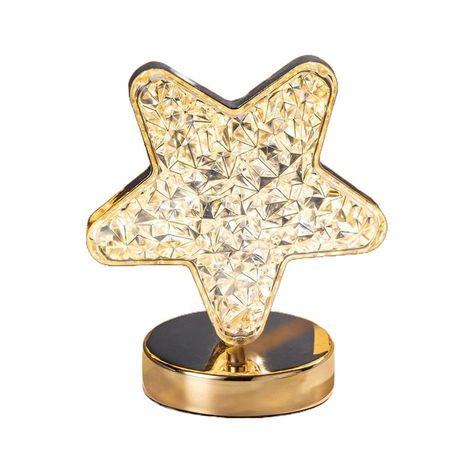 Lampara Mesa Estrella Led Romantica Domitorio Moderna Lau-0