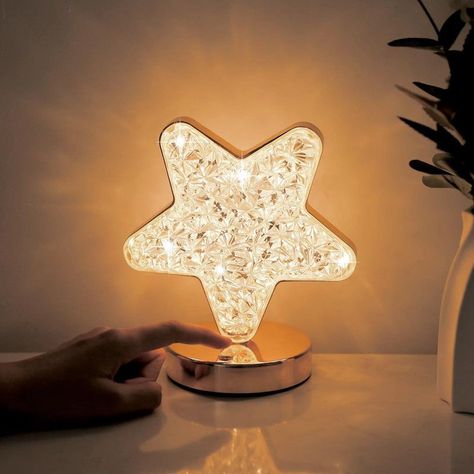 Lampara Mesa Estrella Led Romantica Domitorio Moderna Lau-4