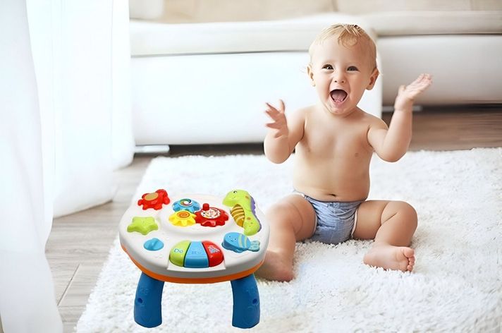 Mesa Aprendizaje Musical Juguete Didáctico 2en1 Niños Jhn-2