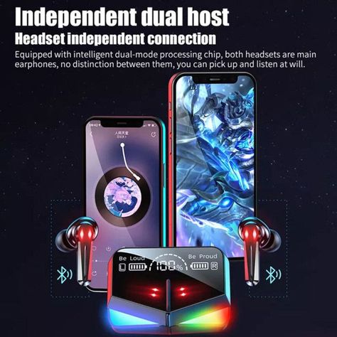 Audifonos Gammer Inalambricos Bluetooth Lau -4