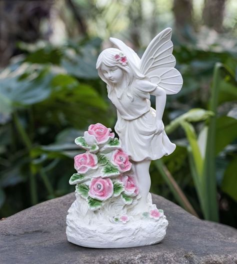 Estatua Figura Ángel Jardín Escultura Decoración LED Jhn-5