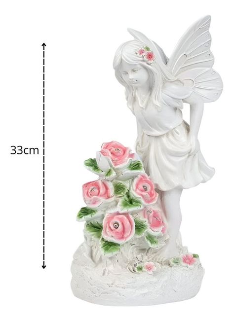 Estatua Figura Ángel Jardín Escultura Decoración LED Jhn-9
