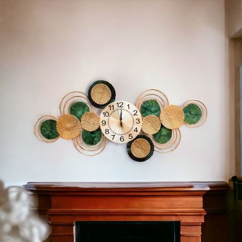 Reloj Pared Moderno Silencioso Decorativo Grande Jhn-3