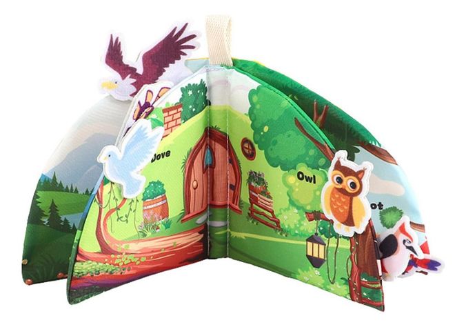 Set de 2 Libro Tela Bebé Educativo Sensorial Lavable Jhn-0